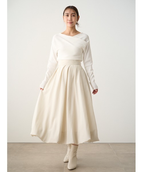 CELFORD(セルフォード)の「バルーンフレアスカート(スカート・レディース・アイボリー/ブラック/ゴールド・36/38)」の21枚目の写真