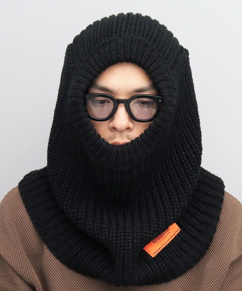ビッグシルエット ニットフード バラクラバ（ネックウォーマー