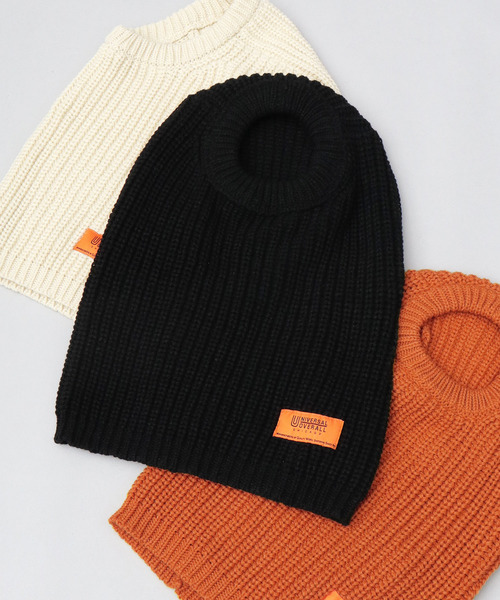 ビッグシルエット ニットフード バラクラバ（ネックウォーマー