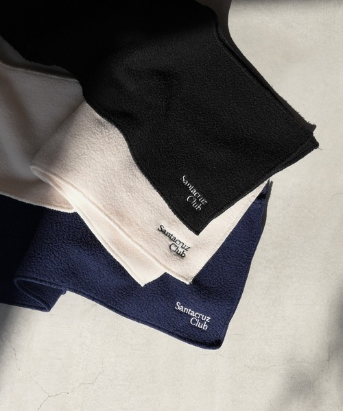 CANAL JEAN（キャナルジーン）の「El mar　Santacruz Club刺繍フリースマフラー（マフラー・レディース・ブラック/ネイビー/アイボリー・ONE SIZE）」の12枚目の写真