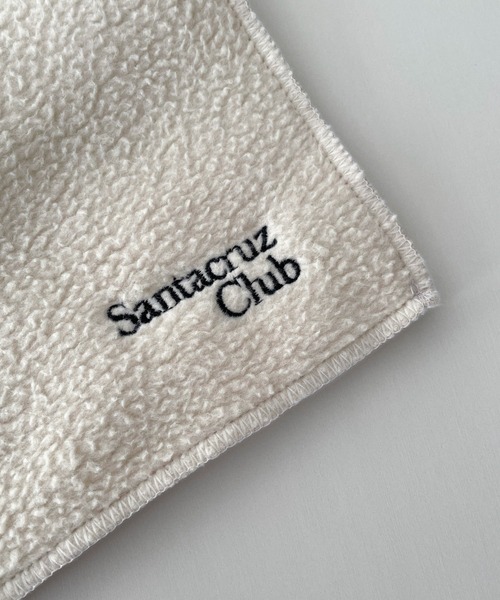 CANAL JEAN（キャナルジーン）の「El mar　Santacruz Club刺繍フリースマフラー（マフラー・レディース・ブラック/ネイビー/アイボリー・ONE SIZE）」の14枚目の写真