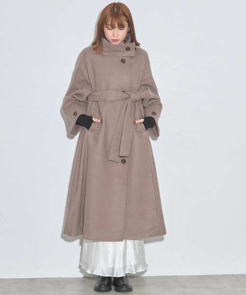 INTERPLAY x AYA】MOMONGA Long Coat 2024（ステンカラーコート