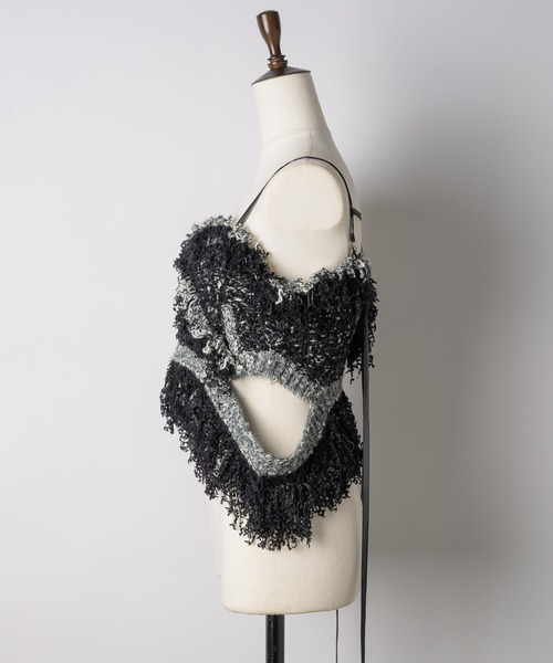 LA BELLE ETUDE（ラベルエチュード）の「ミックスツイードニット