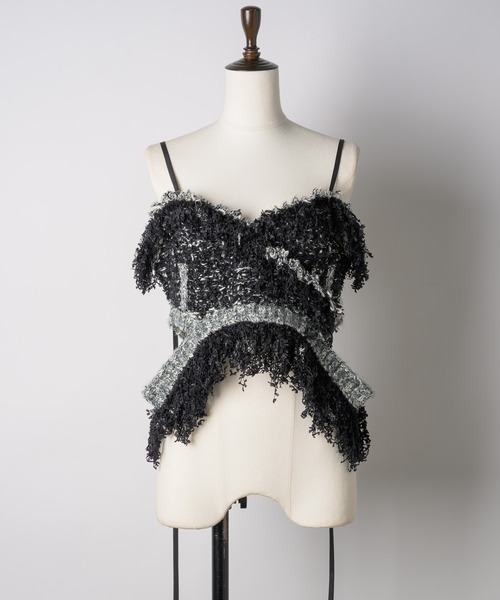 LA BELLE ETUDE（ラベルエチュード）の「ミックスツイードニット