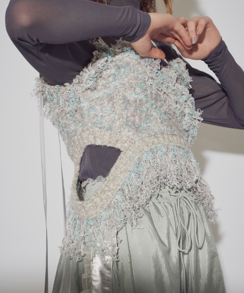 LA BELLE ETUDE（ラベルエチュード）の「ミックスツイードニット