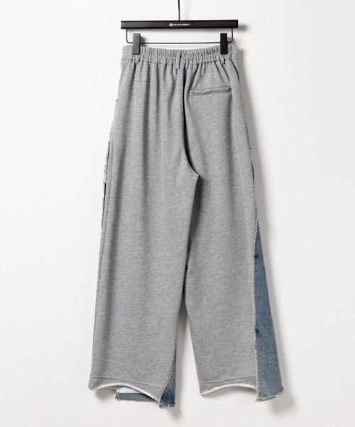 ANN DEMEULEMEESTER 異素材レイヤード スウェット ドッキング