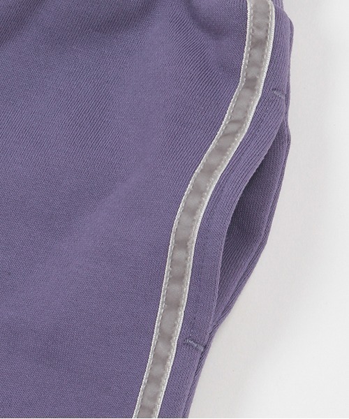 petit main（プティマイン）の「【& Re】裏起毛ラインパンツ（スウェットパンツ・キッズ・パープル/トップグレー/アイボリー/グリーン/ネイビー・80ｃｍ/90cm/110cm/100cm/120cm/130cm）」の9枚目の写真