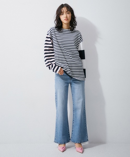 ROLLA'S(ローラス)の「【ROLLA'S for ADAM ET ROPE'】別注 EASTCOAST FLARE ANKLE(デニムパンツ・レディース・ブルー・25/26/27)」の2枚目の写真