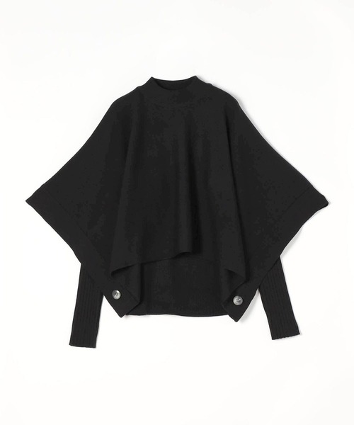 NICOLE white（ニコルホワイト）の「ニットスヌードポンチョ アンサンブル（ニット/セーター・レディース・グレー/オフホワイト/ブラック/ベージュ/ブルー/ライトイエロー・FREE）」の10枚目の写真