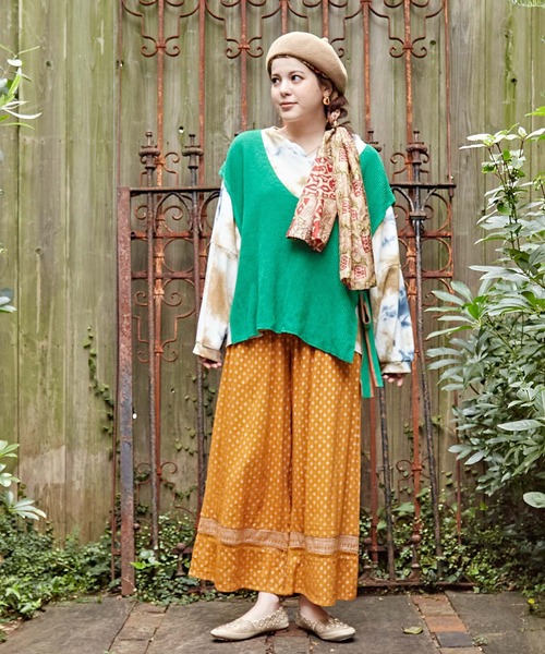 Freada,フリーダ、エスニック，ヒッピー，チャイハネ、民族、モン族，刺繍 チャイハネ ワンピース 「チャイハネ」エスニックプリント
