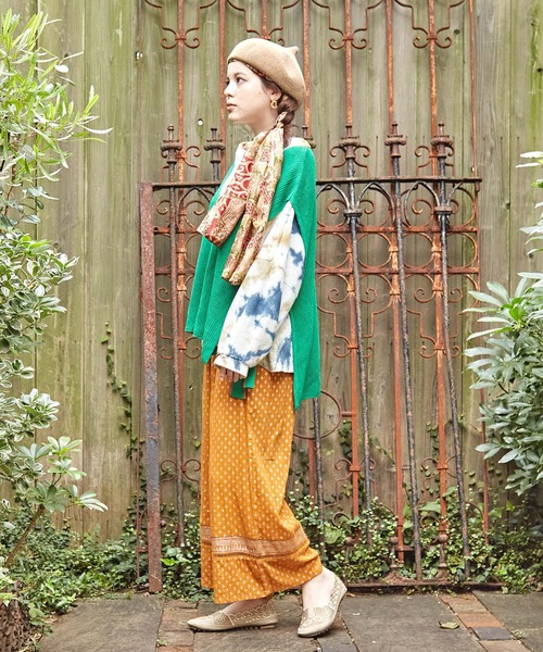 チャイハネ（チャイハネ）の「【チャイハネ】エスニックプリントワイドパンツ（その他パンツ・レディース・ピンク/グリーン/オレンジ/ブラック/ベージュ・FREE）」の19枚目の写真