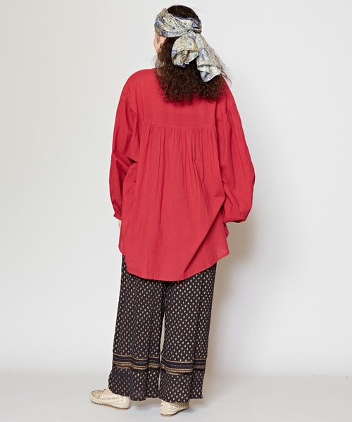 チャイハネ（チャイハネ）の「【チャイハネ】エスニックプリントワイドパンツ（その他パンツ・レディース・ピンク/グリーン/オレンジ/ブラック/ベージュ・FREE）」の13枚目の写真