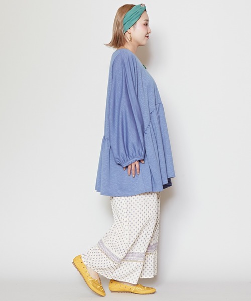 チャイハネ（チャイハネ）の「【チャイハネ】エスニックプリントワイドパンツ（その他パンツ・レディース・ピンク/グリーン/オレンジ/ブラック/ベージュ・FREE）」の17枚目の写真