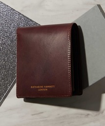 REBIRTH PROJECT（リバースプロジェクト）の「KATHARINE HAMNETT LONDON/キャサリンハムネットロンドン CALF イタリアンカーフレザー二つ折り縦型コンパクトウォレット（財布）」
