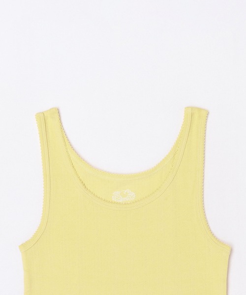 FRUIT OF THE LOOM（フルーツオブザルーム）の「【FRUIT OF THE LOOM】アイレットタンクトップ2P/2パックセット（タンクトップ・レディース・オレンジ/イエロー/カーキ・S/L/M）」の9枚目の写真