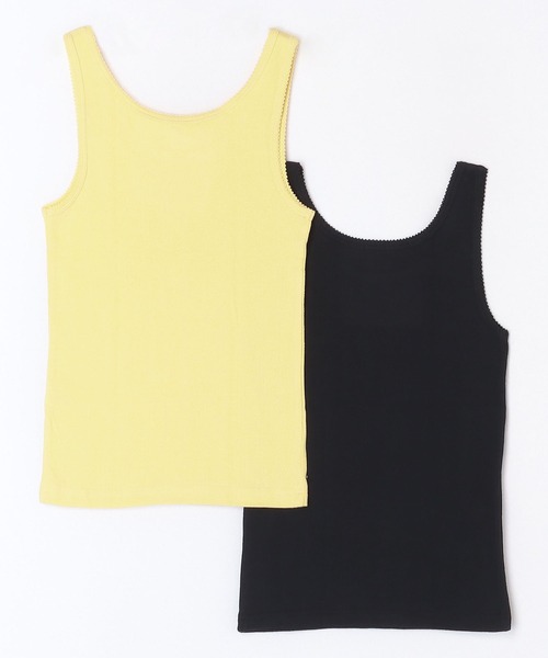 FRUIT OF THE LOOM（フルーツオブザルーム）の「【FRUIT OF THE LOOM】アイレットタンクトップ2P/2パックセット（タンクトップ・レディース・オレンジ/イエロー/カーキ・S/L/M）」の7枚目の写真