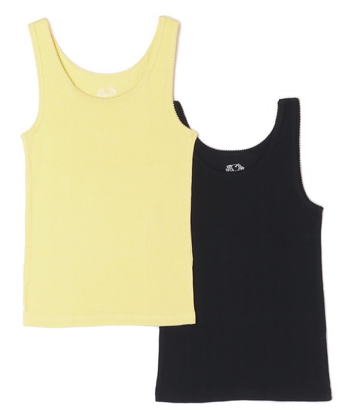 FRUIT OF THE LOOM（フルーツオブザルーム）の「【FRUIT OF THE LOOM】アイレットタンクトップ2P/2パックセット（タンクトップ・レディース・オレンジ/イエロー/カーキ・S/L/M）」の15枚目の写真
