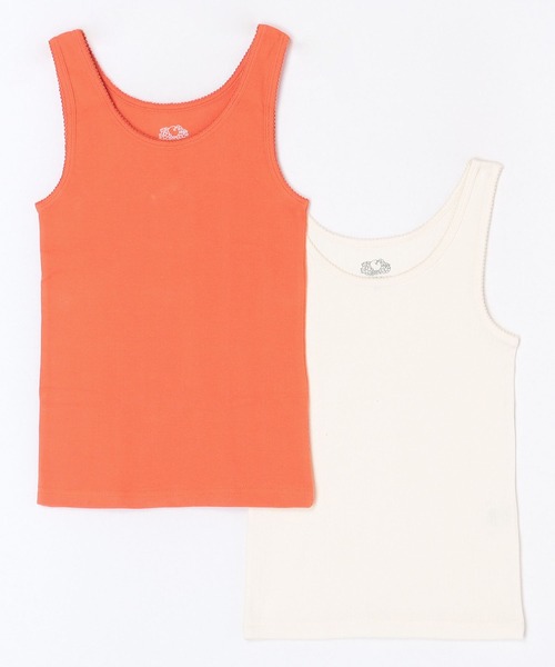 FRUIT OF THE LOOM（フルーツオブザルーム）の「【FRUIT OF THE LOOM】アイレットタンクトップ2P/2パックセット（タンクトップ・レディース・オレンジ/イエロー/カーキ・S/L/M）」の16枚目の写真