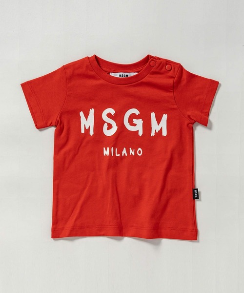 MSGM（エムエスジーエム）の「MSGM(エムエスジーエム)Baby ブランドロゴ半袖Tシャツカットソー（Tシャツ/カットソー・キッズ・ホワイト/イエロー/レッド/ピンク/ブルー・9M/12M/18M/24M/36M）」の5枚目の写真