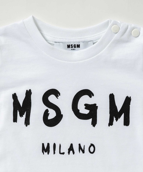 MSGM（エムエスジーエム）の「MSGM(エムエスジーエム)Baby ブランドロゴ半袖Tシャツカットソー（Tシャツ/カットソー・キッズ・ホワイト/イエロー/レッド/ピンク/ブルー・9M/12M/18M/24M/36M）」の17枚目の写真