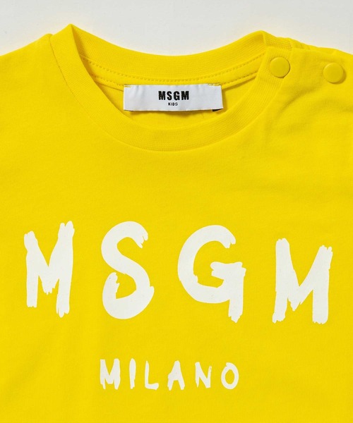 MSGM（エムエスジーエム）の「MSGM(エムエスジーエム)Baby ブランドロゴ半袖Tシャツカットソー（Tシャツ/カットソー・キッズ・ホワイト/イエロー/レッド/ピンク/ブルー・9M/12M/18M/24M/36M）」の20枚目の写真