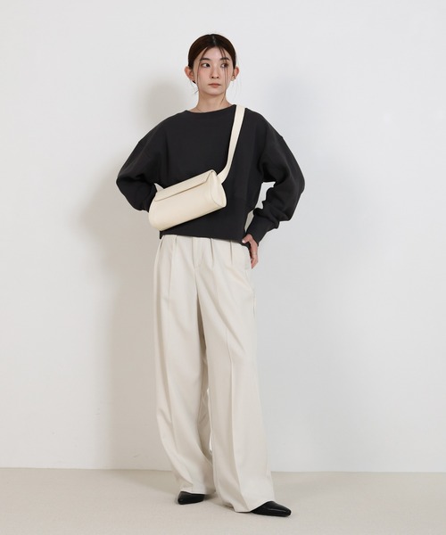 お気に入り3万件突破!ベルトショルダー横長バッグ（ショルダーバッグ