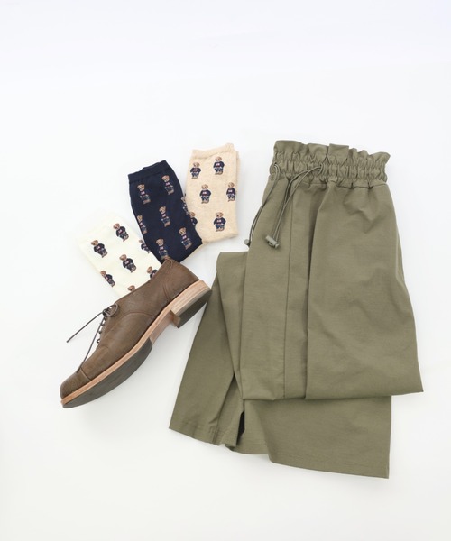 POLO RALPH LAUREN（ポロ ラルフ ローレン）の「POLO RALPH LAUREN レディース オーガニックコットン混 フラッグミニベア総柄 クルーソックス 03207557（ソックス/靴下・レディース・ネイビー/コバルトブルー/ベージュ/オフホワイト/ライトグレー/サーモンピンク・23-25cm）」の12枚目の写真