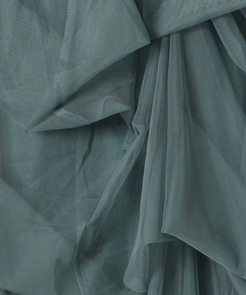 JEANASIS（ジーナシス）の「タックボリュームチュールスカート/105300（スカート・レディース・グレー/ブラック/グリーン・FREE）」の4枚目の写真
