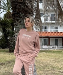 LUCKY BAY/ロキシー胸ブランドロゴスウェットクルー