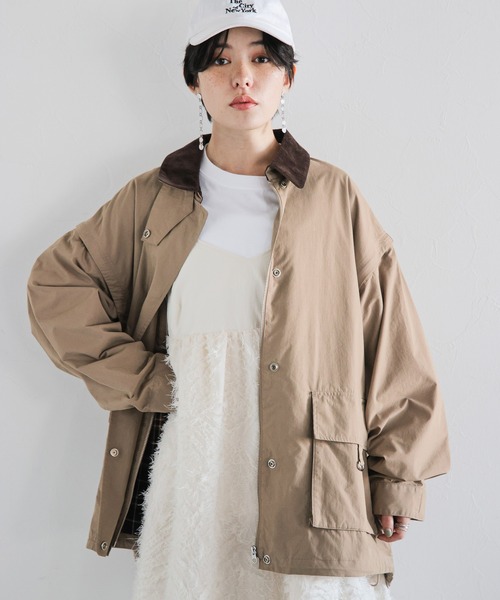 RAGEBLUE（レイジブルー）の「2WAYハンティングジャケット/ミリタリーベスト（ミリタリージャケット・レディース・ブラック/オリーブ/ベージュ・FREE）」の20枚目の写真