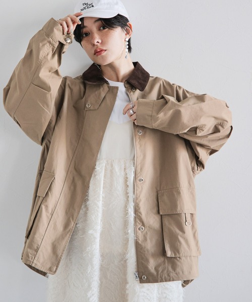 RAGEBLUE（レイジブルー）の「2WAYハンティングジャケット/ミリタリーベスト（ミリタリージャケット・レディース・ブラック/オリーブ/ベージュ・FREE）」の21枚目の写真