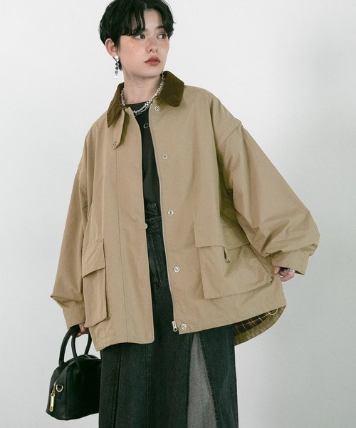 RAGEBLUE（レイジブルー）の「2WAYハンティングジャケット/ミリタリーベスト（ミリタリージャケット・レディース・ブラック/オリーブ/ベージュ・FREE）」の9枚目の写真