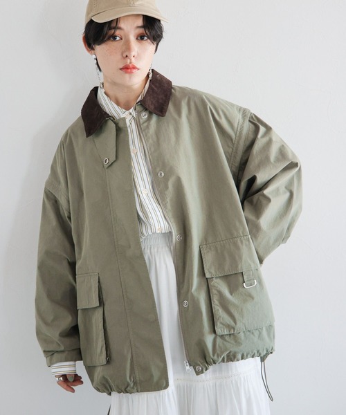 RAGEBLUE（レイジブルー）の「2WAYハンティングジャケット/ミリタリーベスト（ミリタリージャケット・レディース・ブラック/オリーブ/ベージュ・FREE）」の10枚目の写真