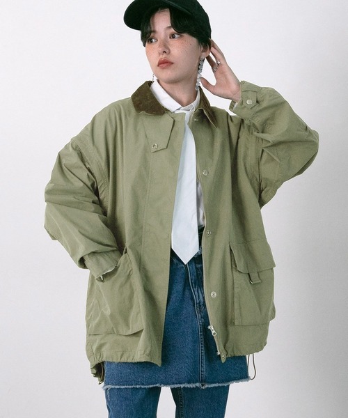 RAGEBLUE（レイジブルー）の「2WAYハンティングジャケット/ミリタリーベスト（ミリタリージャケット・レディース・ブラック/オリーブ/ベージュ・FREE）」の13枚目の写真