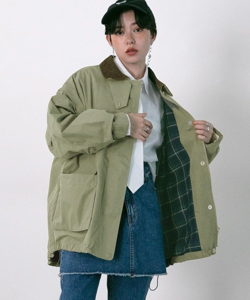 RAGEBLUE（レイジブルー）の「2WAYハンティングジャケット/ミリタリーベスト（ミリタリージャケット・レディース・ブラック/オリーブ/ベージュ・FREE）」の14枚目の写真