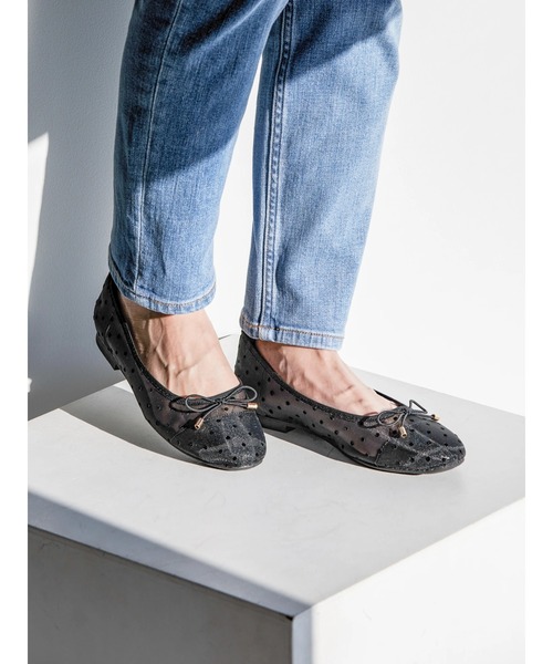 AMERICAN HOLIC(アメリカンホリック)の「【整履き】チュールドットパンプス(パンプス・レディース・ブラック・S/M/L)」の2枚目の写真