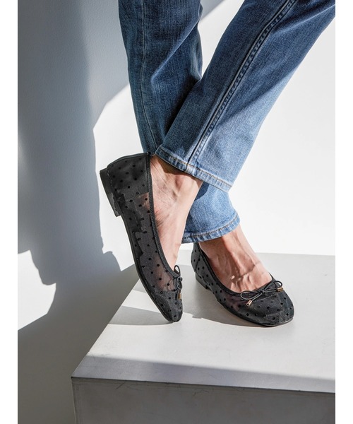 AMERICAN HOLIC(アメリカンホリック)の「【整履き】チュールドットパンプス(パンプス・レディース・ブラック・S/M/L)」の3枚目の写真