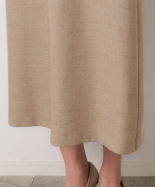 OPAQUE.CLIP（オペークドットクリップ）の「◆≪S-LLsize≫ キーネックジャンドレ/ウールライク【抗ピル/ストレッチ/洗濯機洗い可】（ワンピース・レディース・ベージュ/ネイビー・36/38/40/42）」の19枚目の写真