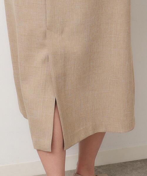 OPAQUE.CLIP（オペークドットクリップ）の「◆≪S-LLsize≫ キーネックジャンドレ/ウールライク【抗ピル/ストレッチ/洗濯機洗い可】（ワンピース・レディース・ベージュ/ネイビー・36/38/40/42）」の20枚目の写真