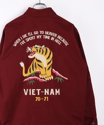 HOUSTON レーヨンスカジャン 虎 龍 刺繍（スカジャン）｜HOUSTON