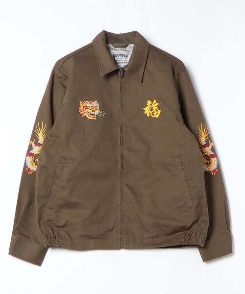 【新品未使用】HOUSTON ベトナムジャケット（タイガー・マップ）　L HOUSTON（ヒューストン）の「HOUSTON ベトナムジャケット