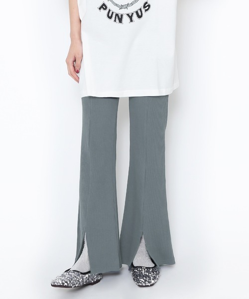 フロントスリットフレアパンツ（その他パンツ）｜PUNYUS（プニュズ）