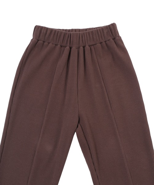 PUNYUS（プニュズ）の「フロントスリットフレアパンツ（その他パンツ・レディース・ブラック/オフホワイト/ブラウン/サックスブルー/グレー/パープル/ブルー・1/2/4/3）」の10枚目の写真