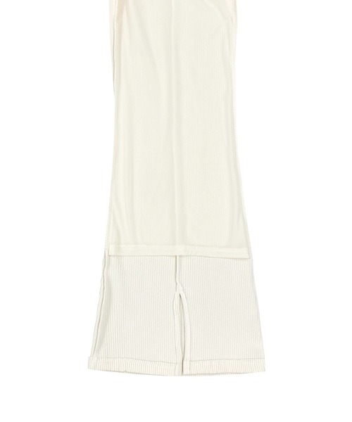 PUNYUS（プニュズ）の「フロントスリットフレアパンツ（その他パンツ・レディース・ブラック/オフホワイト/ブラウン/サックスブルー/グレー/パープル/ブルー・1/2/4/3）」の15枚目の写真