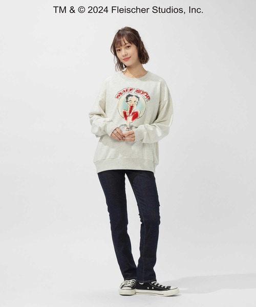 新品 ベティちゃん ダウト スウェット 白 21 Vintage Betty Boop Joint Sweat ヴィンテージ風 ベティ