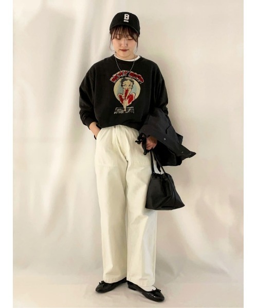 Right-on（ライトオン）の「【BETTY】フロッキースウェット（スウェット・レディース・グレー/ブラック・M/L）」の21枚目の写真