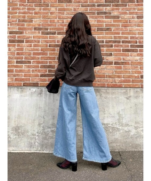 Right-on（ライトオン）の「【BETTY】フロッキースウェット（スウェット・レディース・グレー/ブラック・M/L）」の15枚目の写真