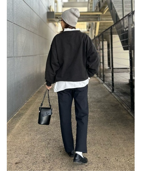 Right-on（ライトオン）の「【BETTY】フロッキースウェット（スウェット・レディース・グレー/ブラック・M/L）」の18枚目の写真