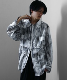 Nilway（ニルウェイ）の「ダブルジップ シースルー　総柄 長袖 シャツ（シャツ/ブラウス）」