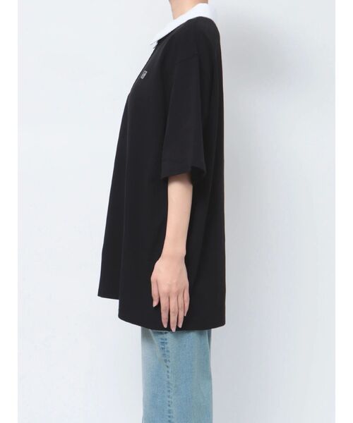 EMODA（エモダ）の「【WEB限定】オーバーカラージップTシャツ（Tシャツ/カットソー・レディース・ピンク/ブラウン/ブラック・FREE）」の22枚目の写真